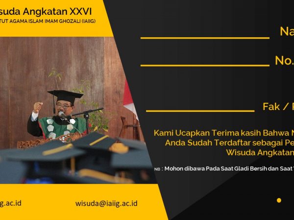 Info Wisuda Angkatan XVII - 2018